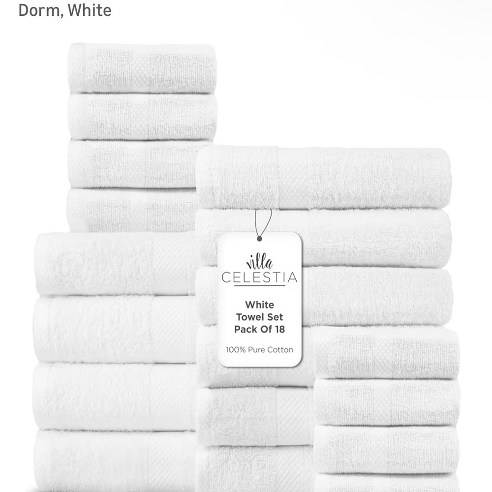 Villa Celestia White Towel Set